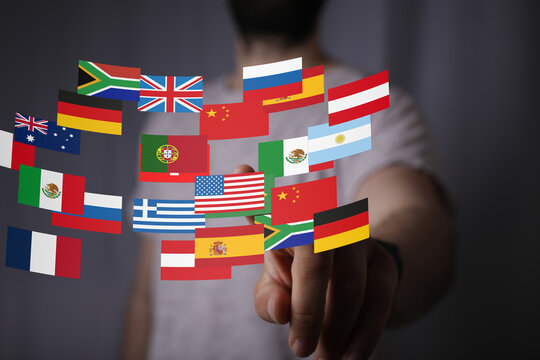 International world flag 3d digital