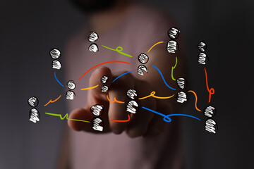 conference Digital Network and data concept