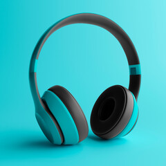 Fototapeta na wymiar 3d illustration of minimal headphones isolated