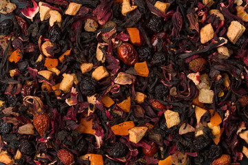 Black ceylonese tea with many dry fruits