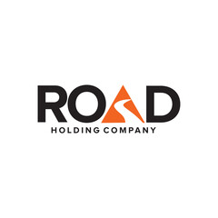 Road company logo design template