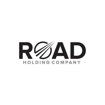 Road company logo design template