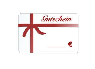 Gutscheinkarte mit Blankofeld für Preis (Vektor)