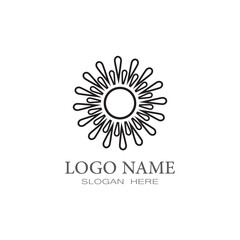 Fototapeta premium Sun Vector illustration Icon Logo Template design