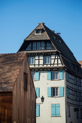 retail of medieval architecture in Strasbourg in France