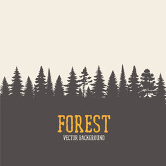 Vector illustration of forest.