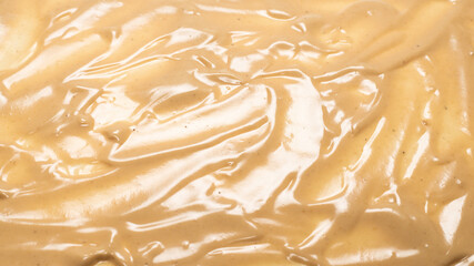 Mushroom sauce as a background.