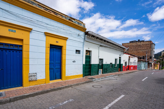 Architecture coloniale typique de la Candelaria, Bogota, Colombie