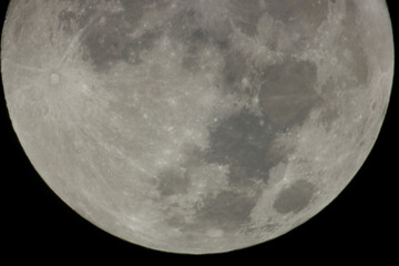Moon Craters Close-Up