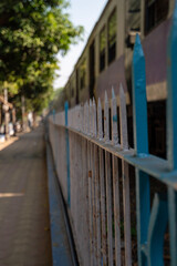 fence with train 