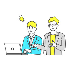 パソコンの操作方法を教える講師