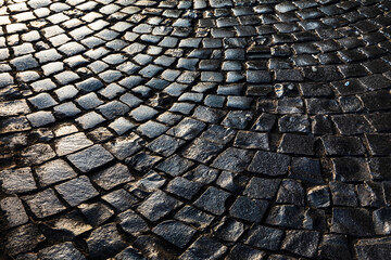 Stone paving texture.