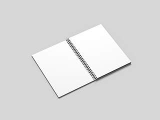 A4 Spiral Notebook Mockup