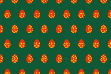 Easter Egg seamless pattern. flat style illustration. suitable for background, wallpaper, scrapbook paper etc.