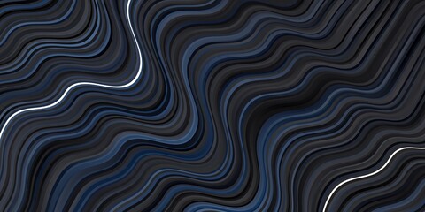 Dark BLUE vector background with lines.