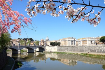 Fototapeta na wymiar Spring time in Rome, Italy