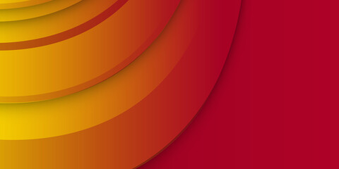 Abstract red orange yellow wave smooth lines vector background. Dynamic textured background design in 3D style with orange color. abstract minimal background with orange color 