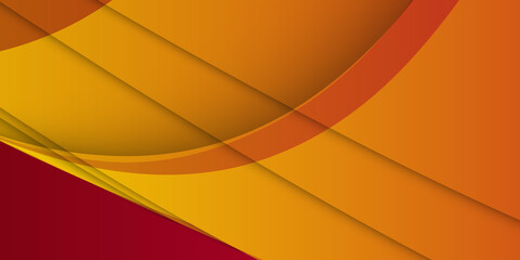 Abstract red orange yellow wave smooth lines vector background. Dynamic textured background design in 3D style with orange color. abstract minimal background with orange color 