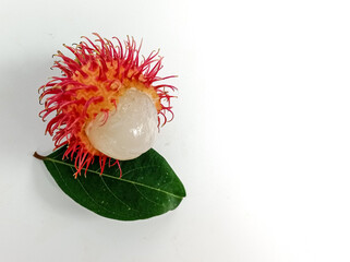 Rambutan isolated on the white background 