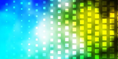 Light Blue, Green vector background with rectangles.