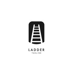 Ladder Logo Symbol Design Template Flat Style Vector