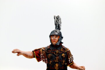 Fototapeta premium beautiful colorful tin roman warrior miniature figure