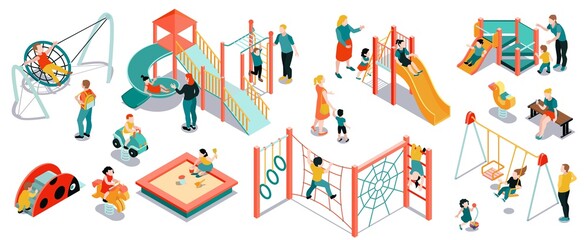 Isometric Playground Icon Set