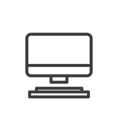 Computer vector icon on white background