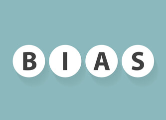 word bias concept- vector illustration