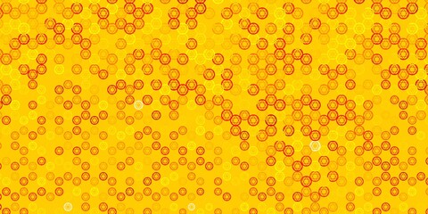 Light Pink, Yellow vector backdrop with mystery symbols.