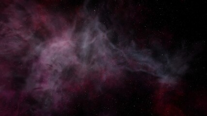 Space background with realistic nebula and shining stars. Colorful cosmos with stardust and milky way. Magic color galaxy. Infinite universe and starry night. 3d render