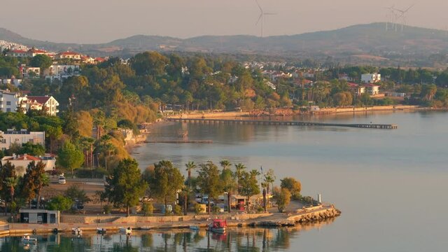 Datca waterfront view at early morning, Turkey