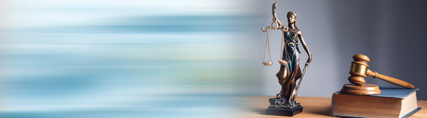 Law and the justice symbols.
