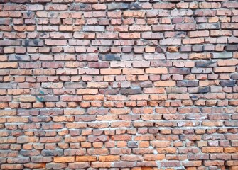 Obraz premium old red brickwork background and texture