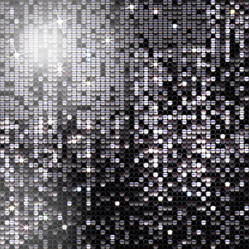 Background of Sparkling Black Sequins
