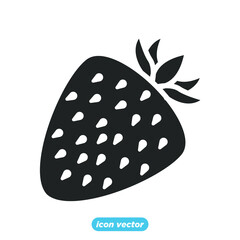 Garden fresh strawberry icon. strawberry fruits healthy lifestyle symbol template for graphic and web design collection logo vector illustration