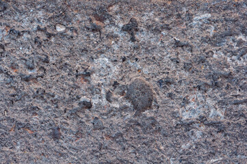 Gray concrete wall, old surface with peeling plaster. Building board texture.