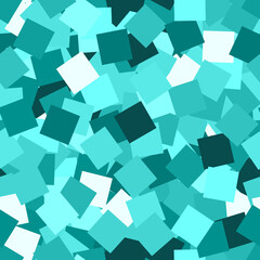 Glitter seamless texture. Adorable emerald particles. Endless pattern made of sparkling squares. Ali