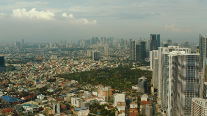 Makati City is one of the most developed business district of Metro Manila and the entire Philippines. Travel vacation concept