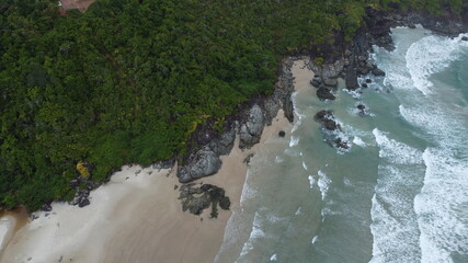 water flowing into the river