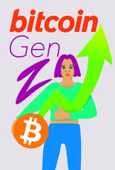bitcoin generation Z, youth wallet, digital wallet,