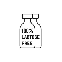 bottle of milk like 100 percent lactose free