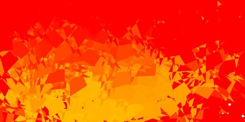 Obraz na płótnie Canvas Light orange vector texture with memphis shapes.