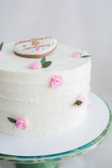 cake with roses