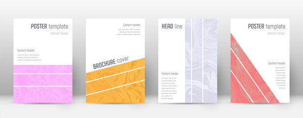 Abstract cover. Valuable design template. Suminagashi marble geometric poster. Valuable trendy abstr