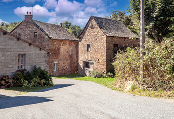 Fototapeta na wymiar Stone houses in France