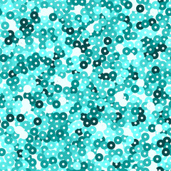 Glitter seamless texture. Admirable emerald particles. Endless pattern made of sparkling sequins. Am