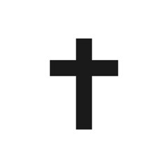Christian cross icon. Religious cross symbol.