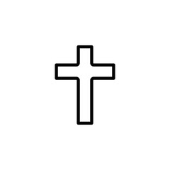 Obraz premium Christian cross icon. Religious cross symbol.