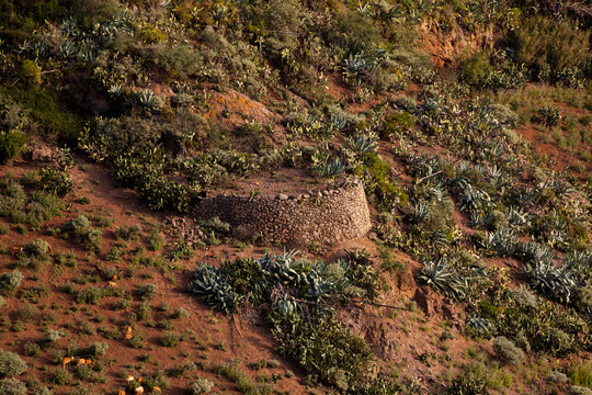 Paisaje agr&iacute;cola en la isla de Gran Canaria, Espa&ntilde;a